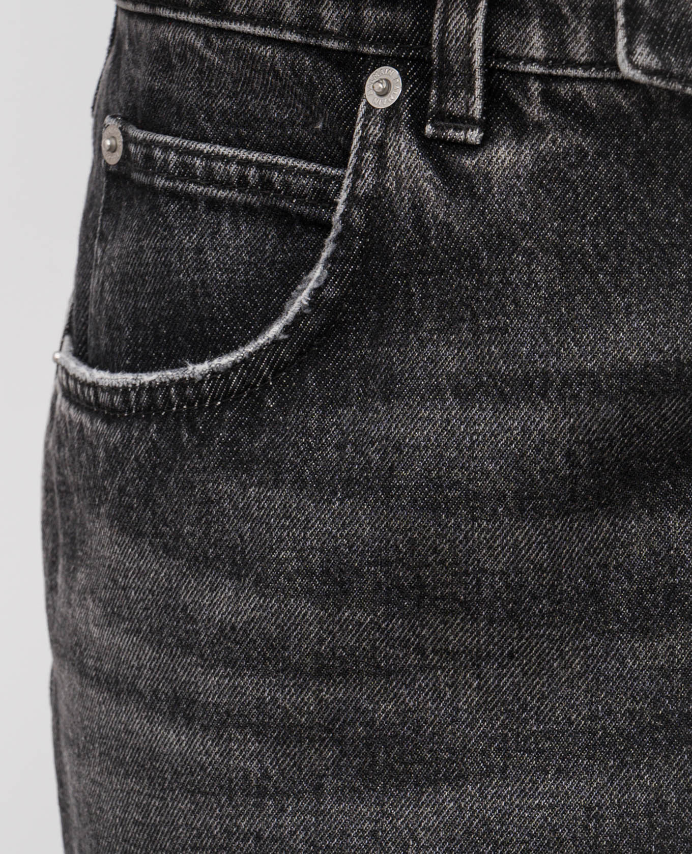 Gray jeans with a worn effect Balmain 5