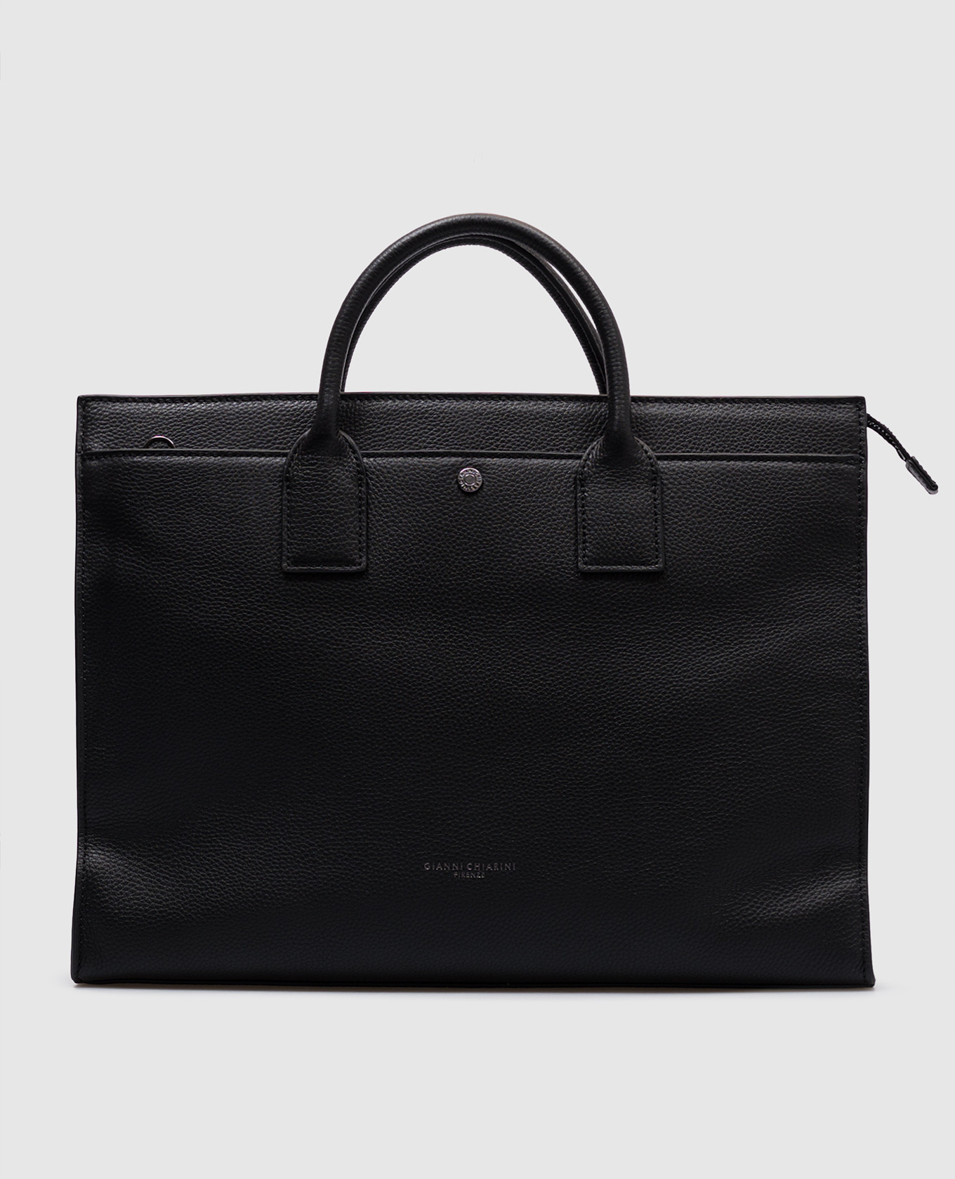 

Black leather briefcase FLORENCE with logo Gianni Chiarini