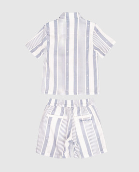 Givenchy Children's white striped linen suit H3071612+