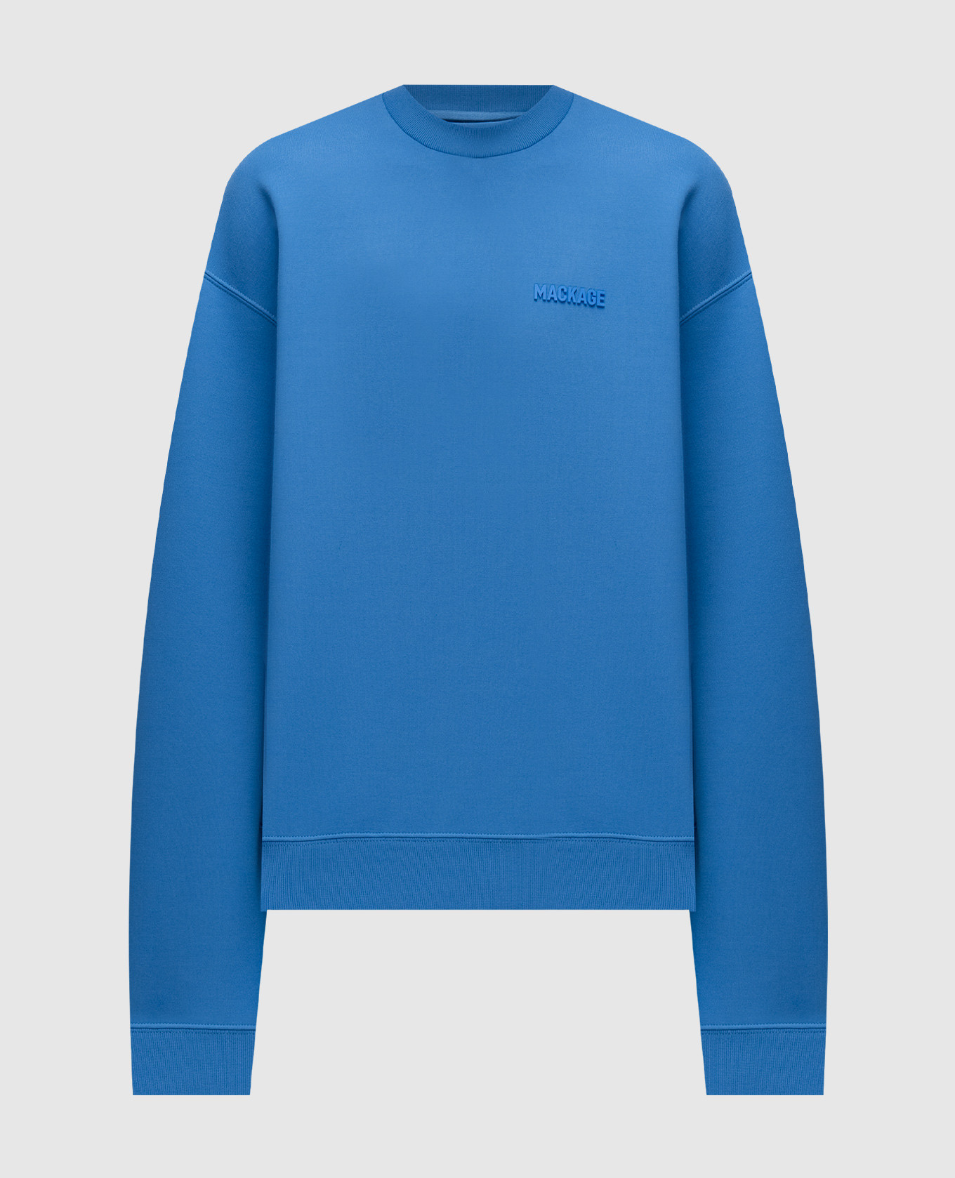 

Blue JULIAN sweatshirt with textured logo Mackage, Голубой