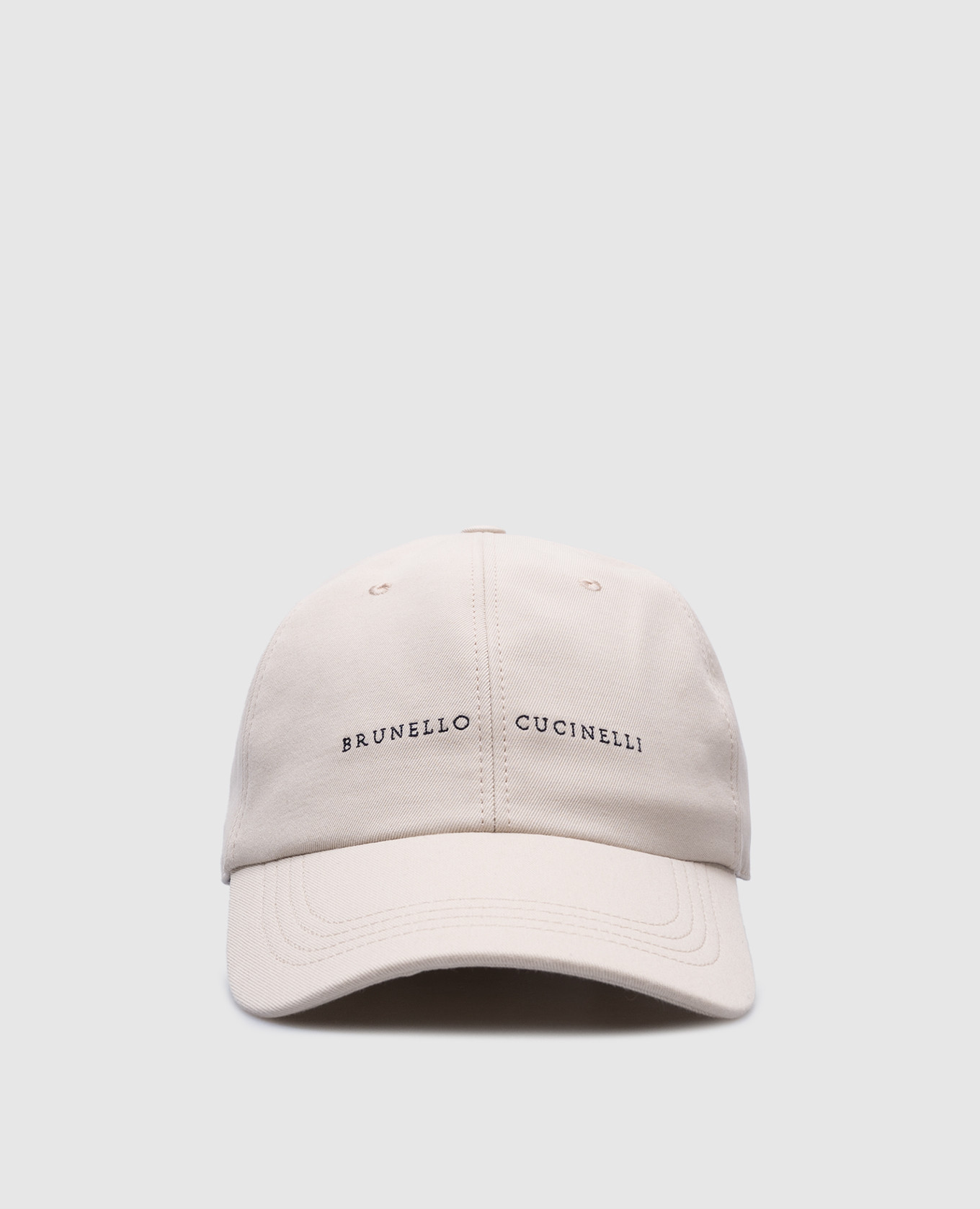 

Beige cap with logo Brunello Cucinelli