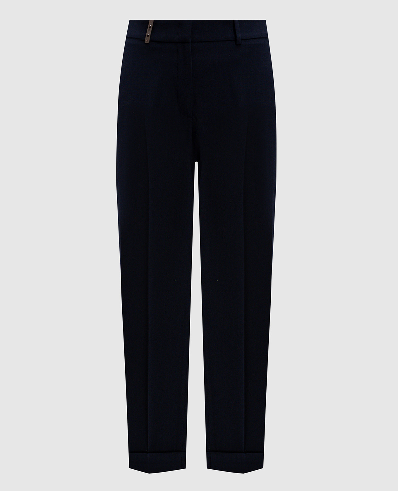 

Black wool pants with monil chain Peserico