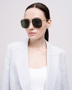 Valentino Gold-tone sunglasses with VLogo Signature emblem VLS171A61