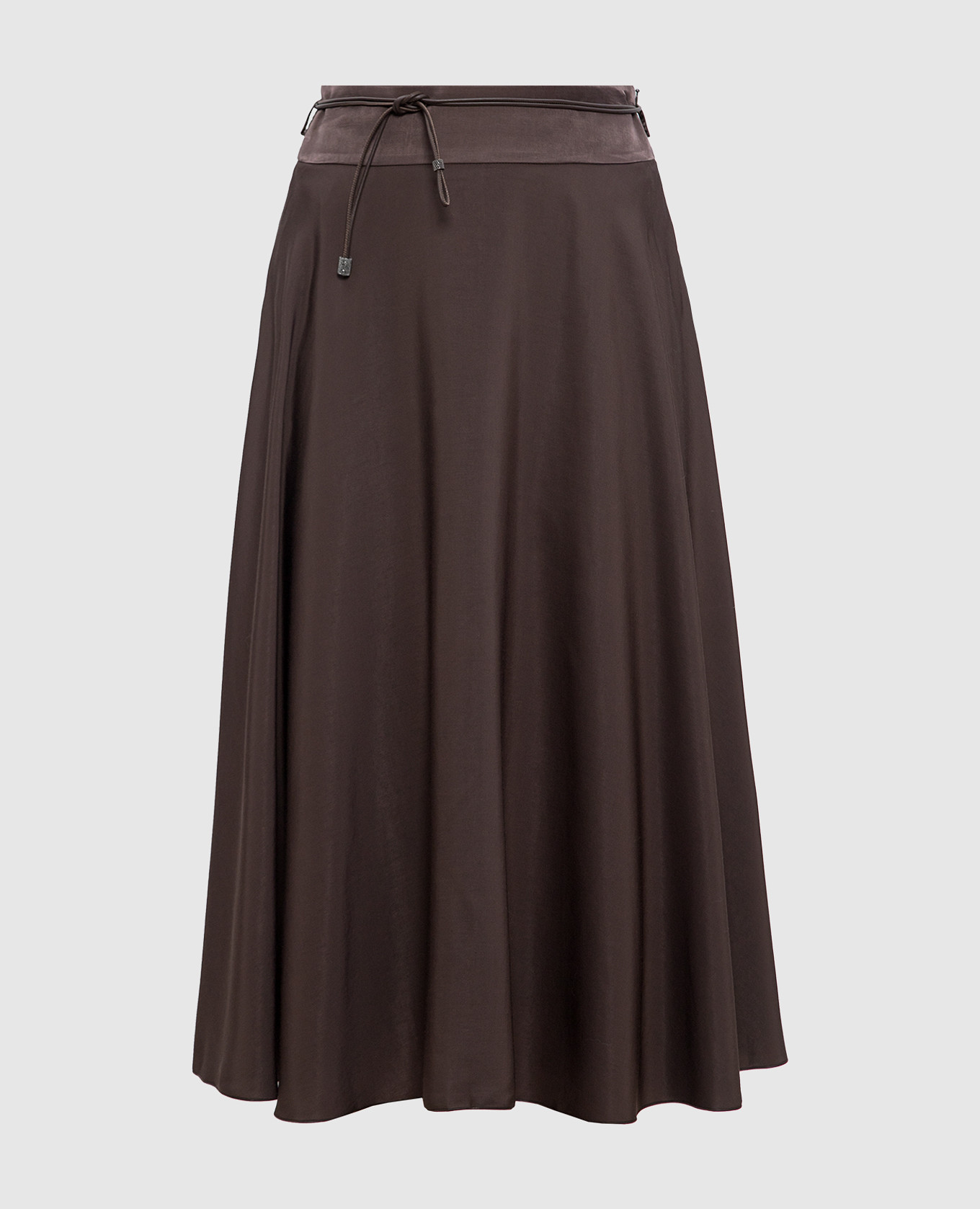 

Brown midi skirt Peserico, Коричневый