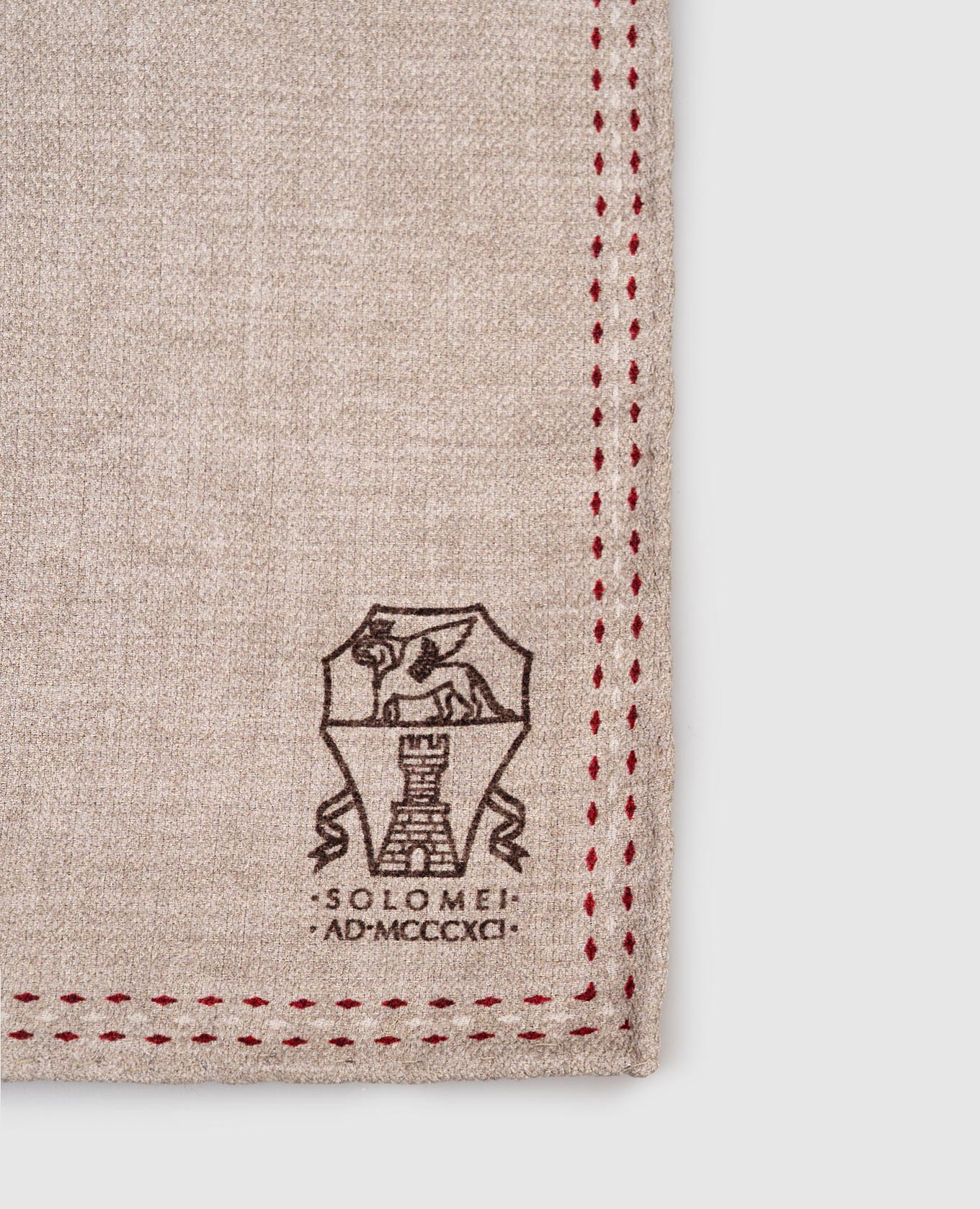 Double-sided silk pachet scarf Brunello Cucinelli 3