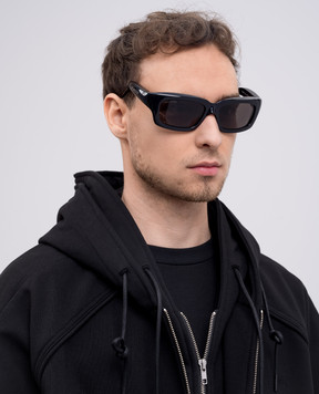 Balenciaga Black Orbit Round Sunglasses 812608T0007