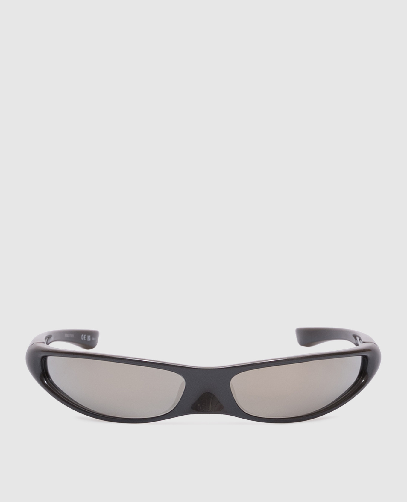 Blade Rectangle Grey Mirrored Sunglasses Balenciaga