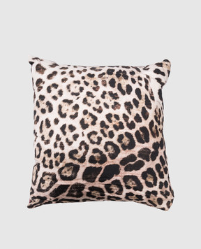 Roberto Cavalli Decorative pillow in floral and animalistic prints H0100000020С108