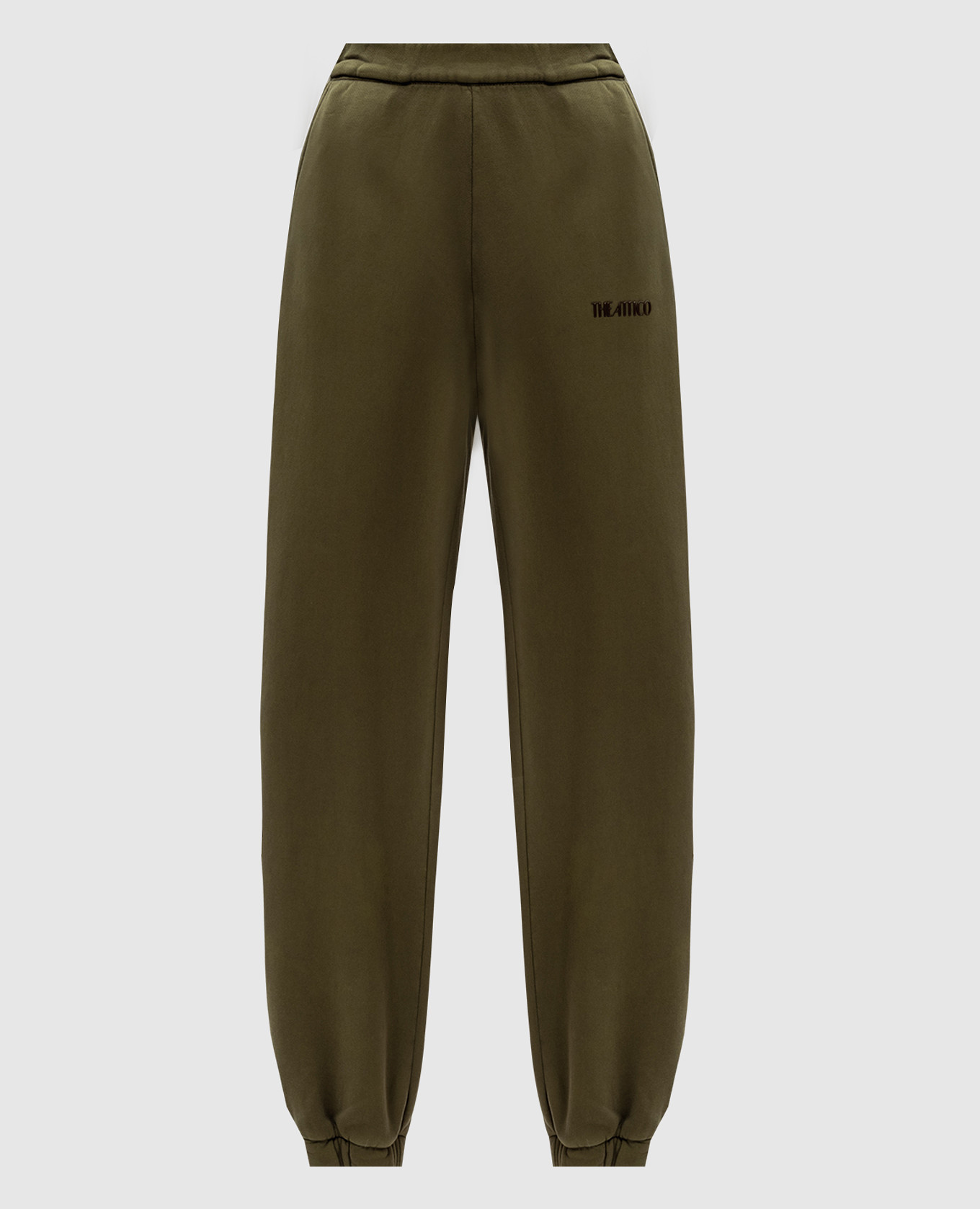 The Attico Penny logo joggers in green