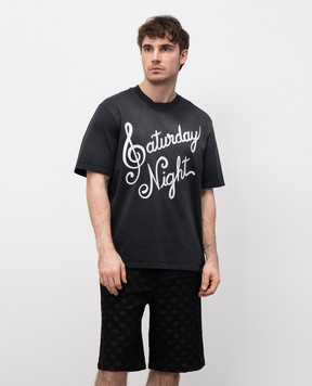 AMIRI Black T-shirt SATURDAY NIGHT AMJYTE1177