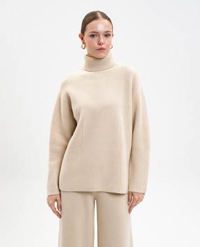 JOSEPH Beige merino wool sweater JF009291