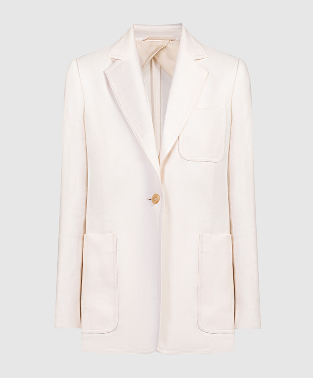 Max Mara - Giacca BOEMIA beige realizzata in lino BOEMIA