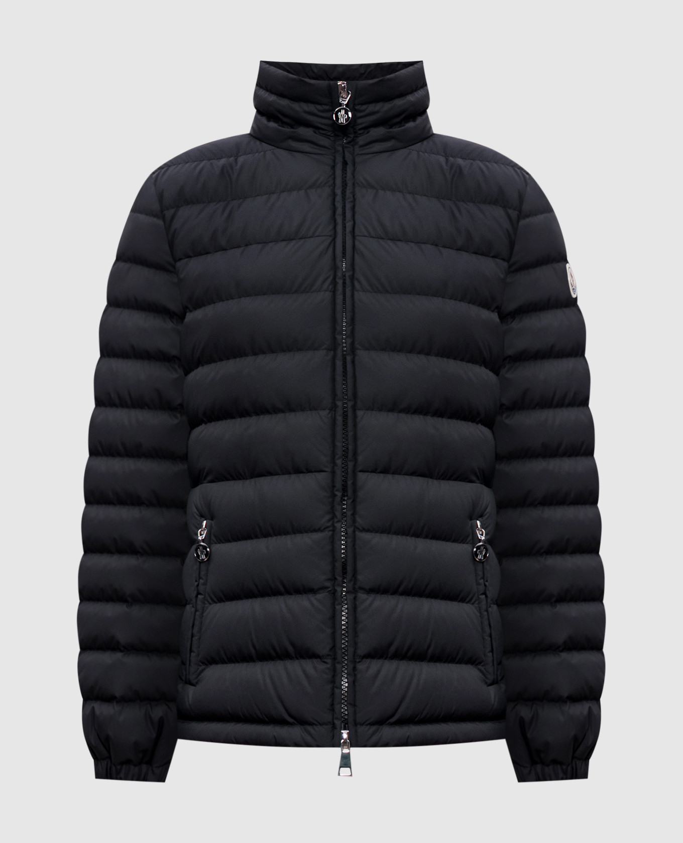 

Abderos quilted jacket in black with logo patch Moncler