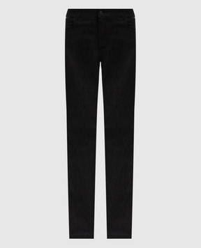 Tom Ford Black jeans with leather inserts PA1540