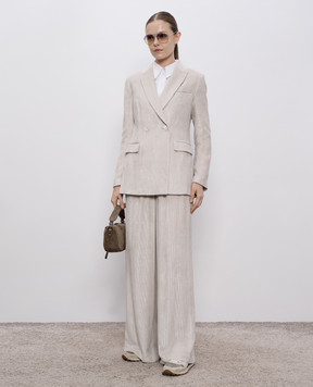 Peserico Beige corduroy pants A0405201596