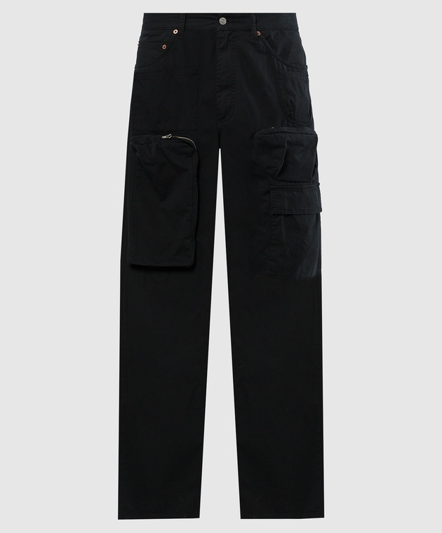 Maison Margiela MM6 - Black cargo pants SH0LA0007M35148 - shop