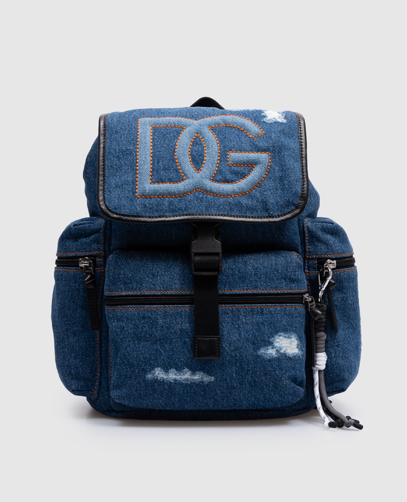 

Children's blue backpack with monogram logo Dolce&Gabbana