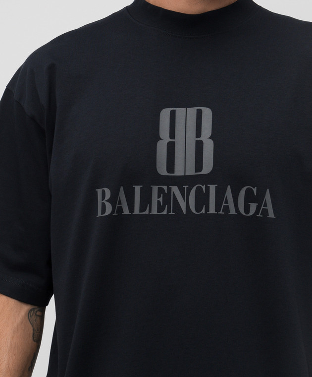 Balenciaga - Black Nano BB T-shirt 764235TSVU4 - shop with Malta