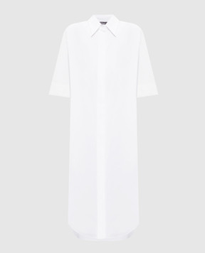 Peserico White shirt dress with monil chain E02989D8928