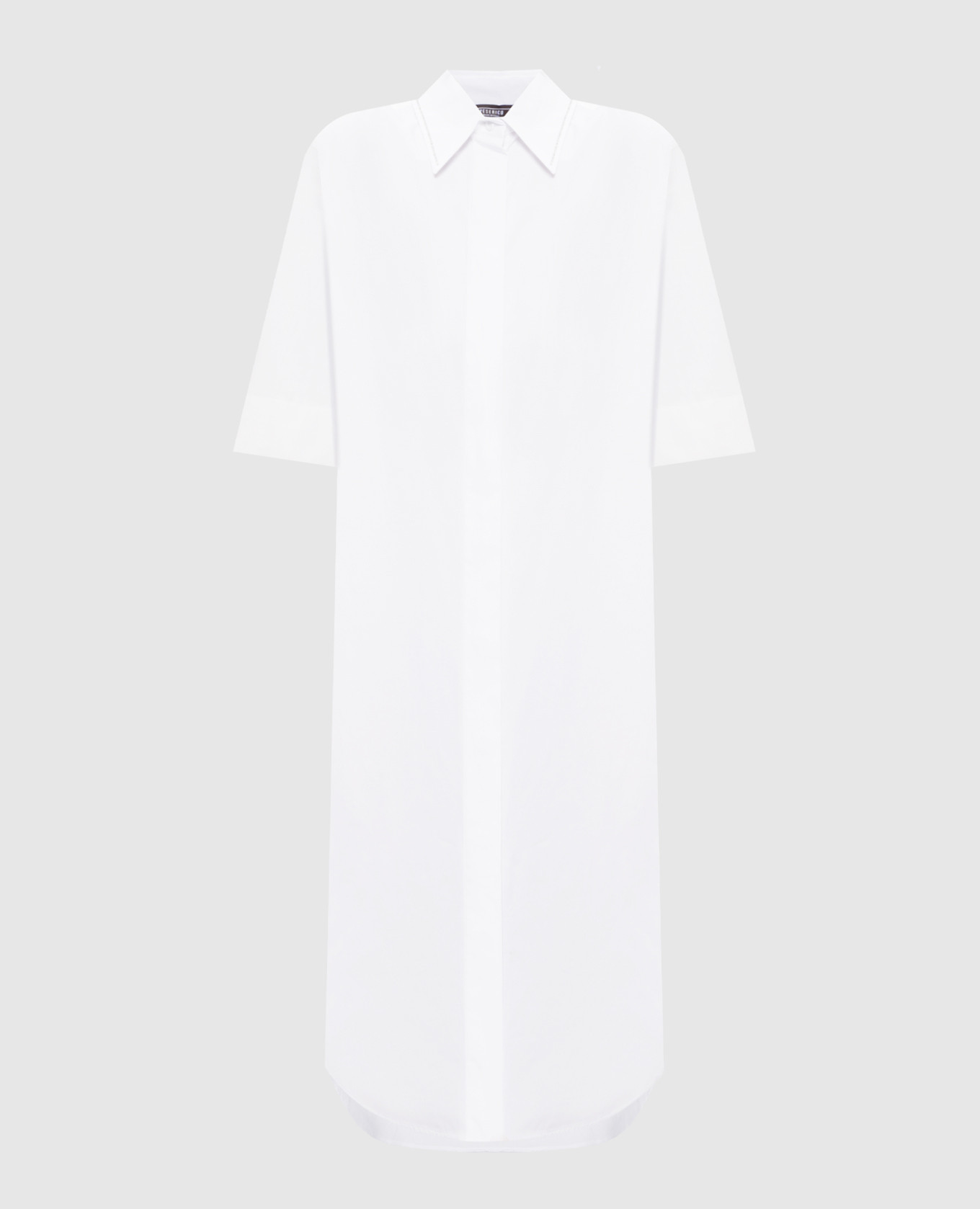 White shirt dress with monil chain Peserico