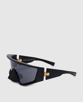 Balmain Black Espion sunglasses with logo BPS157A138