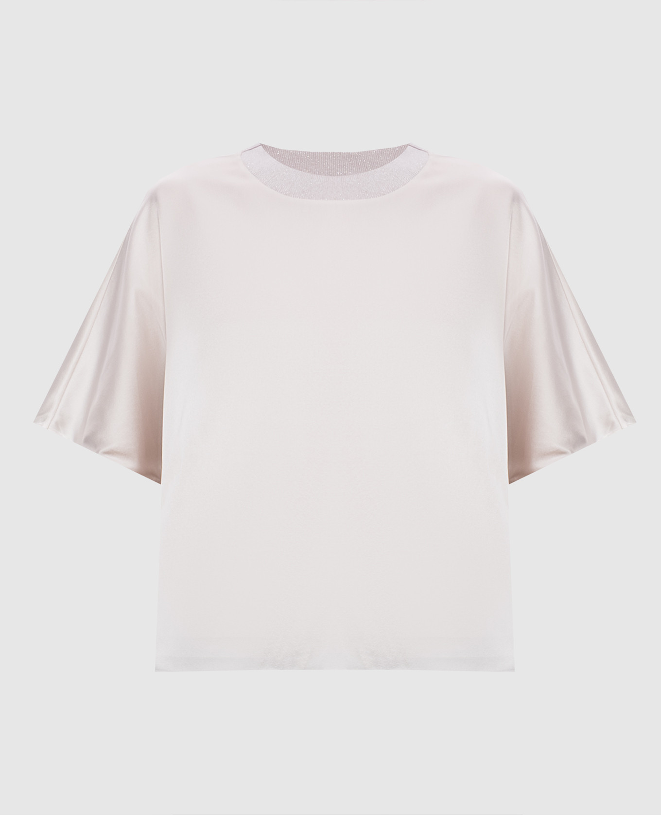 

Pink silk top with lurex Peserico