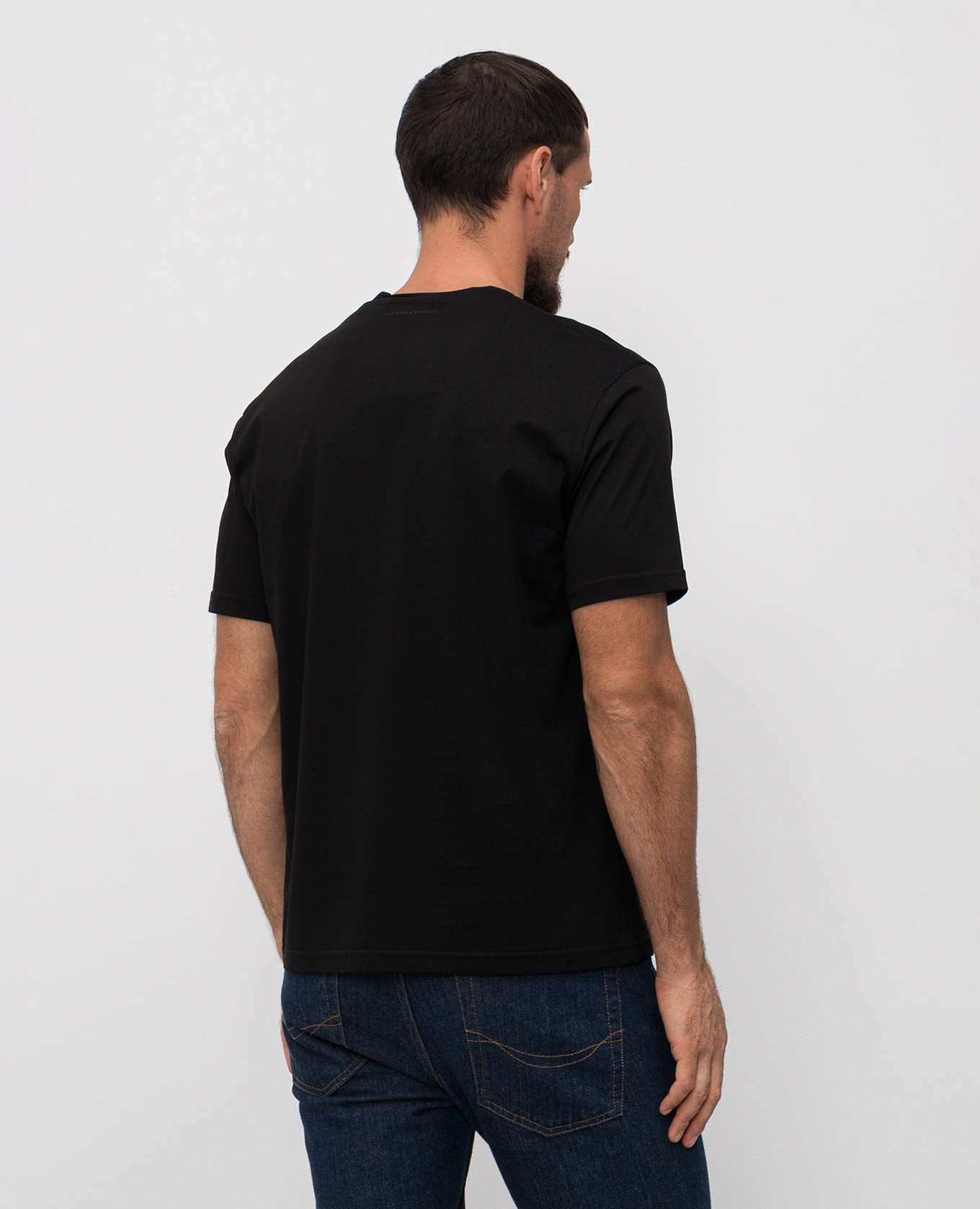 

Black straight-cut T-shirt Cashmere&Whiskey