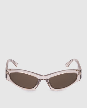 Balenciaga Beige Cat Sunglasses 812858T0039