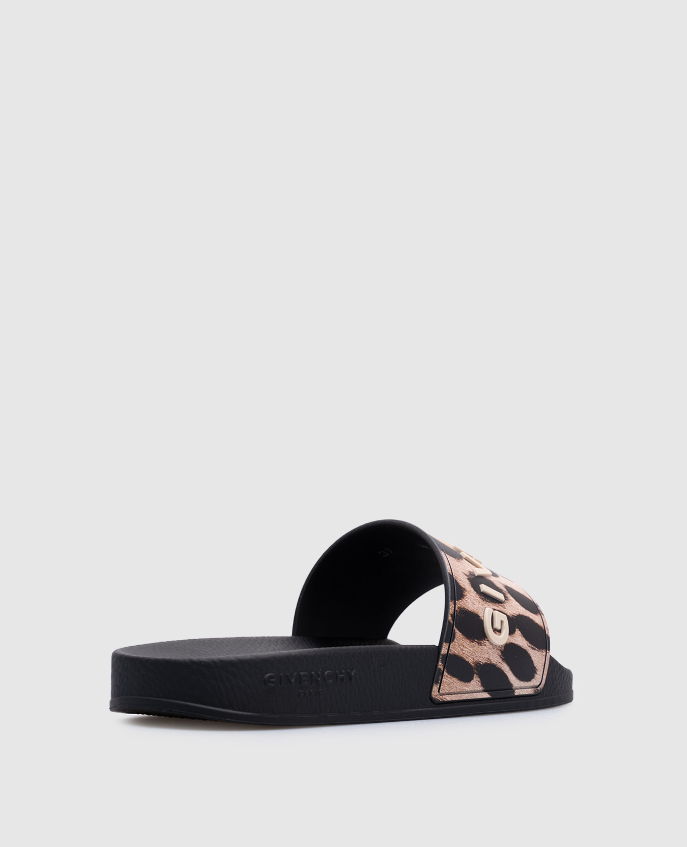 

Black sliders with textured logo print Givenchy