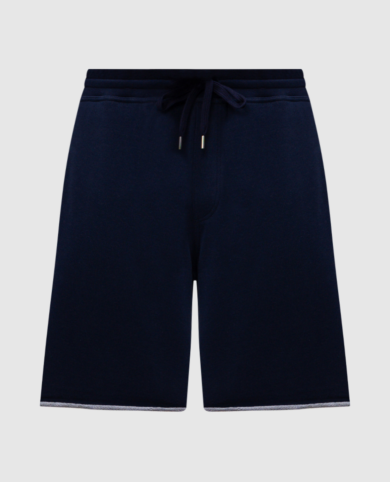 Blue shorts with lapels Brunello Cucinelli
