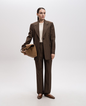 The Row Vermont brown wool jacket 8503W3152