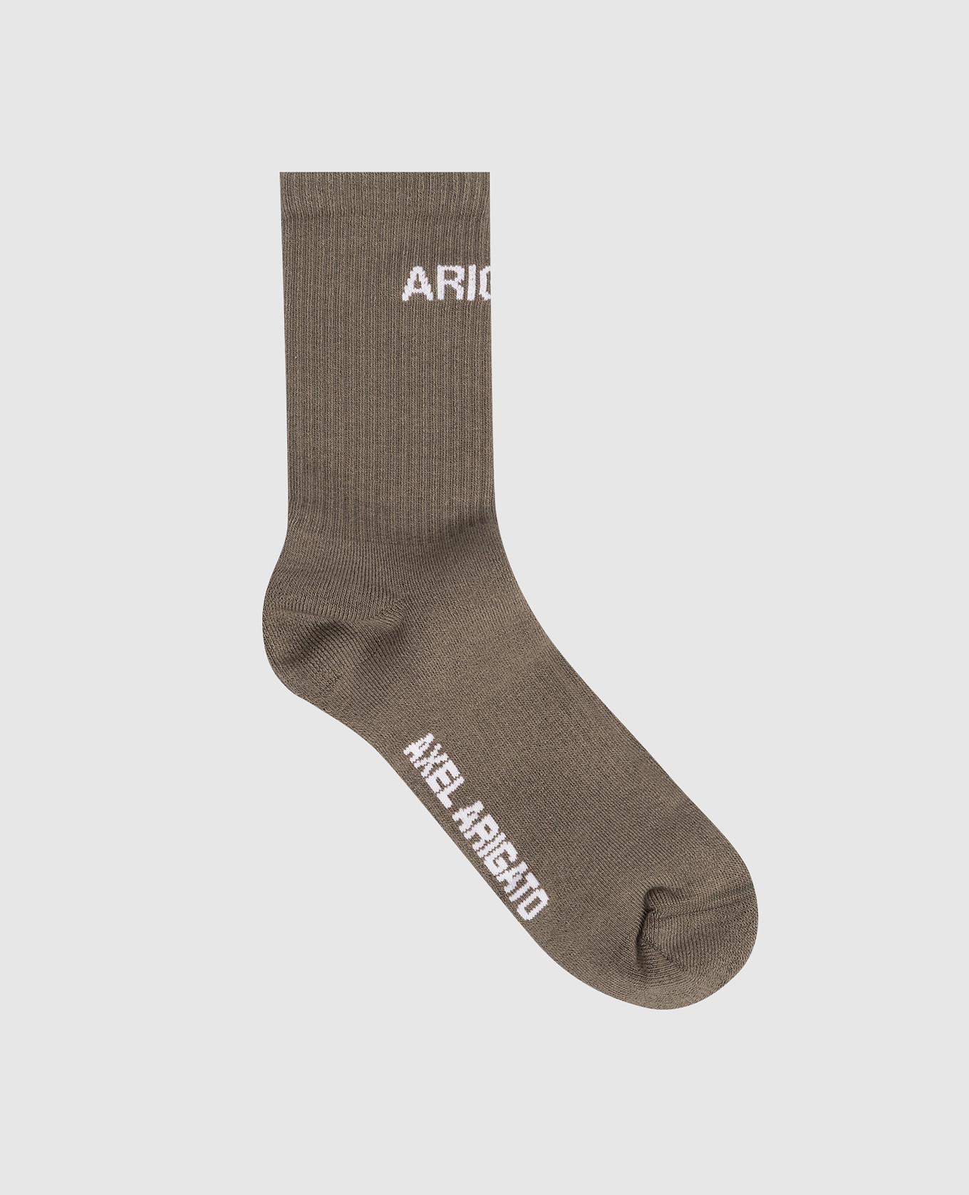 

Khaki socks with logo Axel Arigato