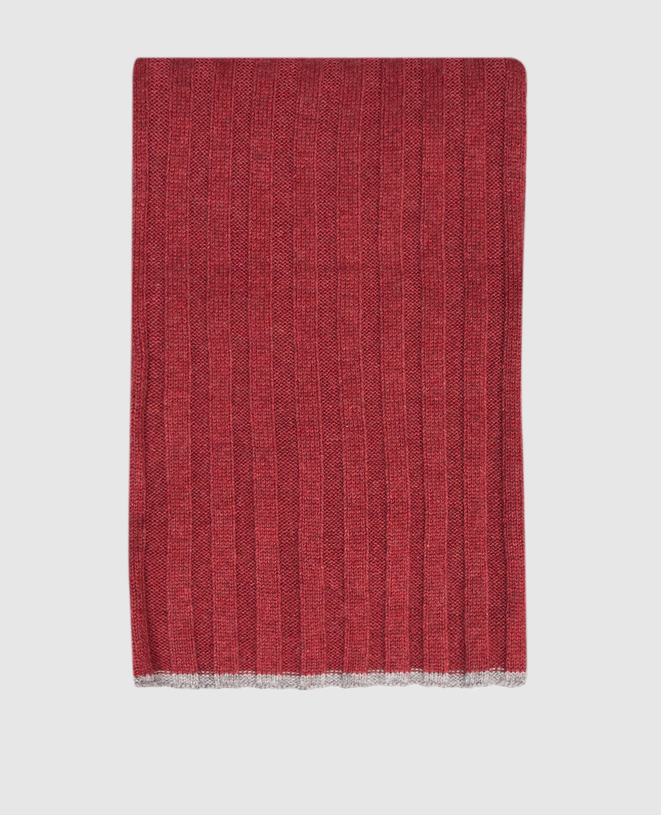 Children&#39;s red cashmere scarf Brunello Cucinelli