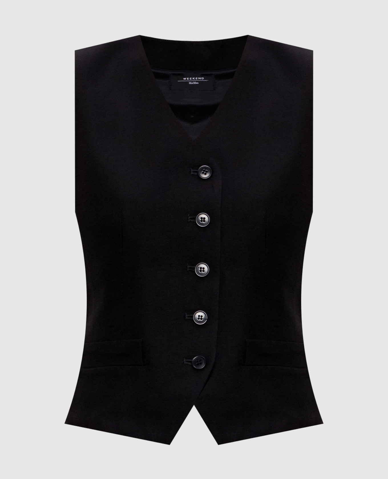 

Black PACE vest with linen Max Mara Weekend