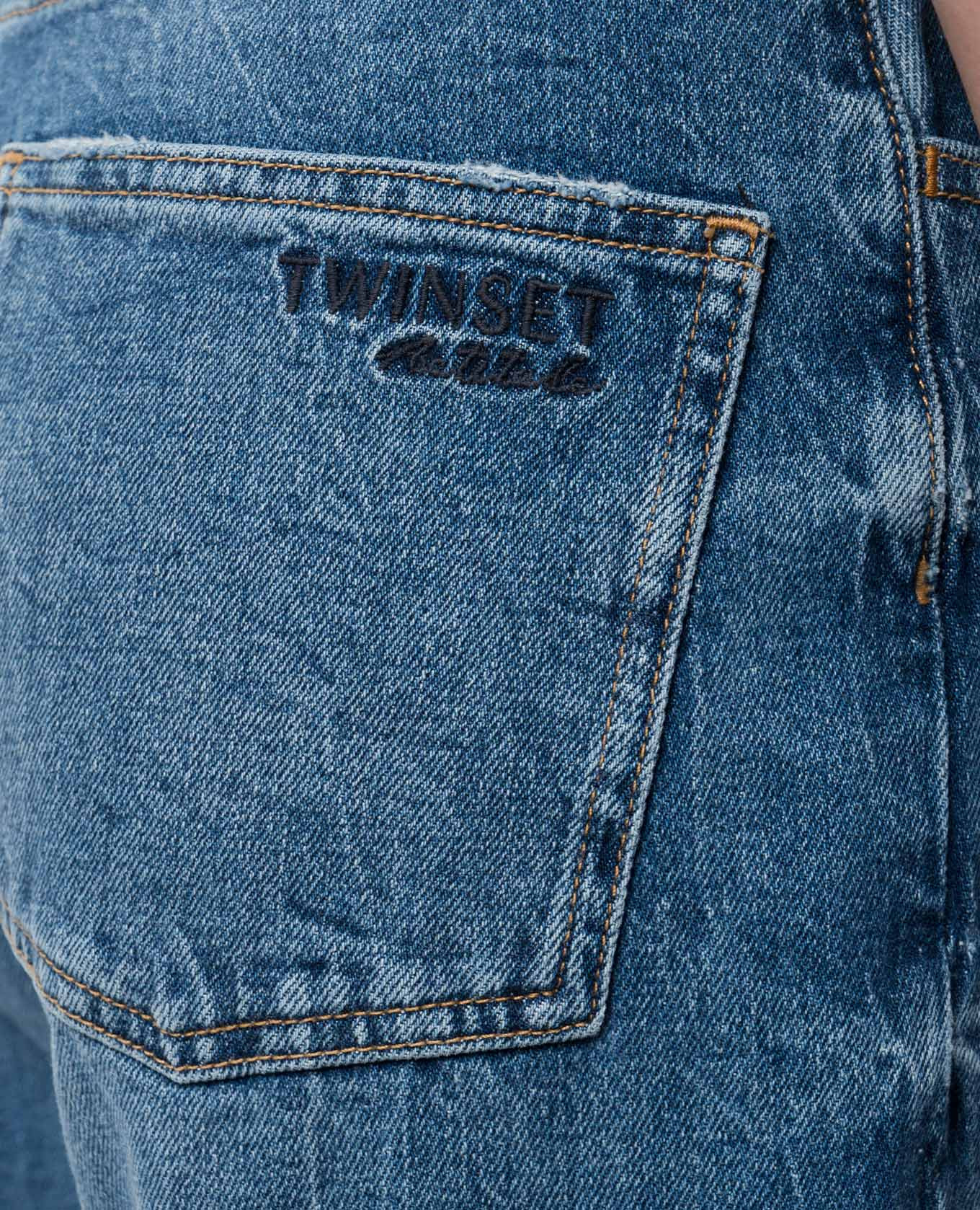 

Blue jeans with a worn effect Twinset