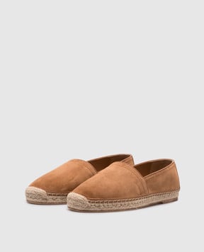 Brunello Cucinelli Brown suede espadrilles MPUERPQ726