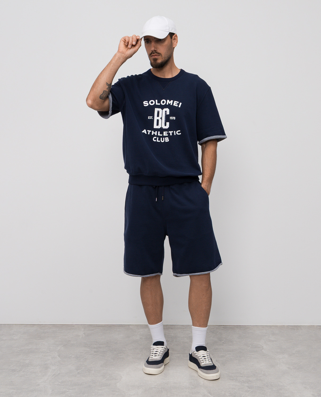 Blue T-shirt with print Brunello Cucinelli 2