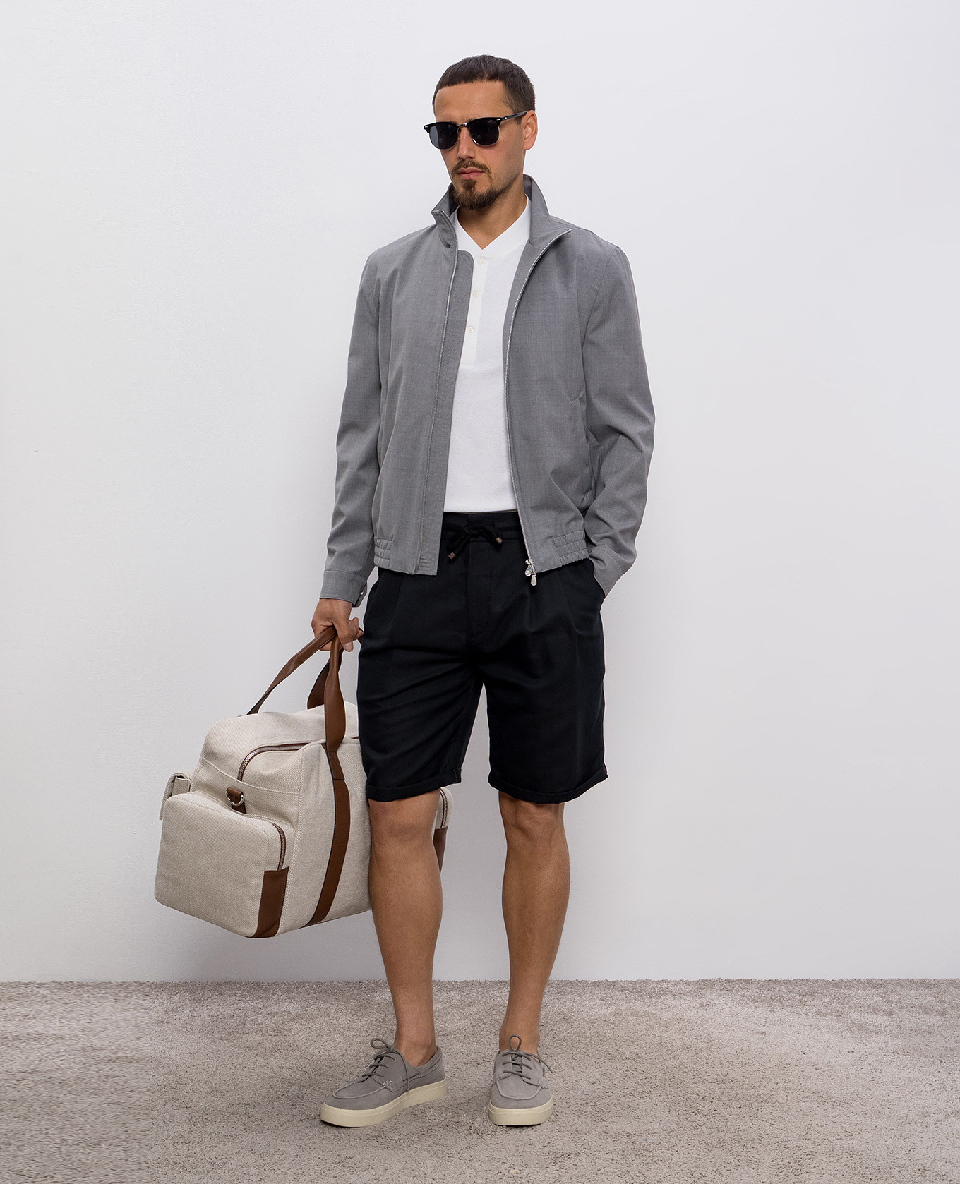

Black linen shorts Brunello Cucinelli