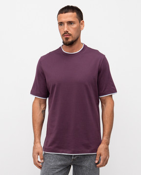 Brunello Cucinelli Purple T-shirt M0B137427