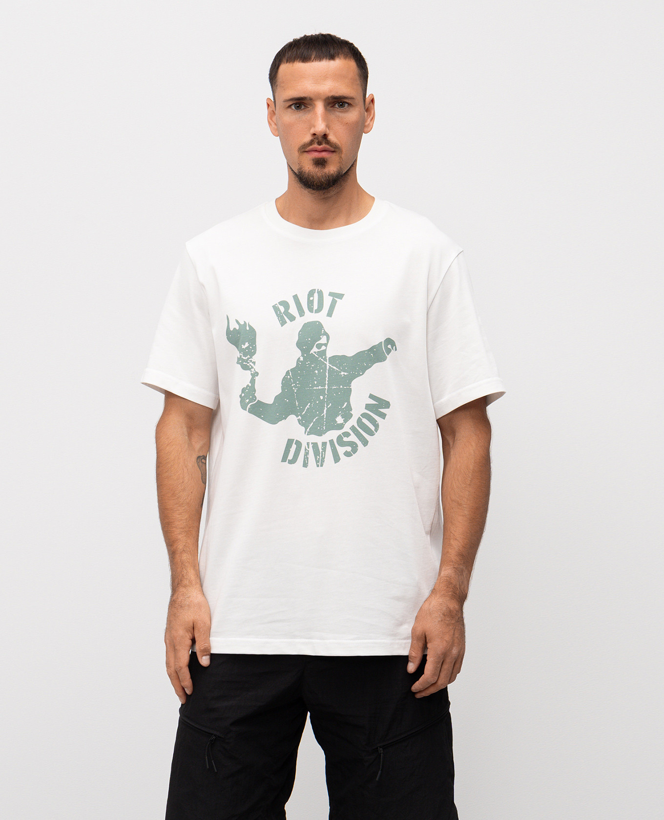 

White RD-Sowt T-shirt with print Riotdivision