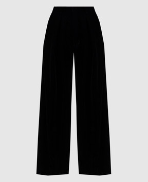 The Andamane TARA black velor palazzos TM160443ATNP172