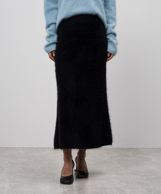 【関税込み】LISA YANG ブラック Asta ミディアムスカート LISA YANG - Asta black cashmere skirt 2023317 - shop with