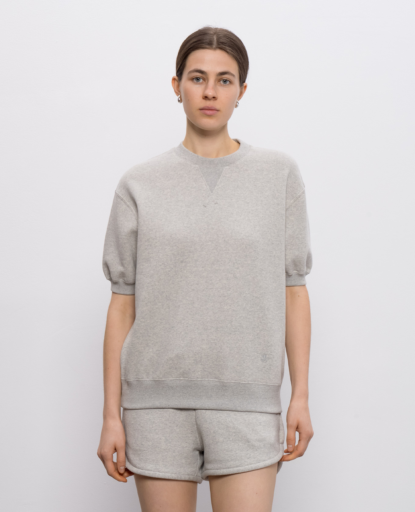 

Grey melange sweatshirt Jil Sander
