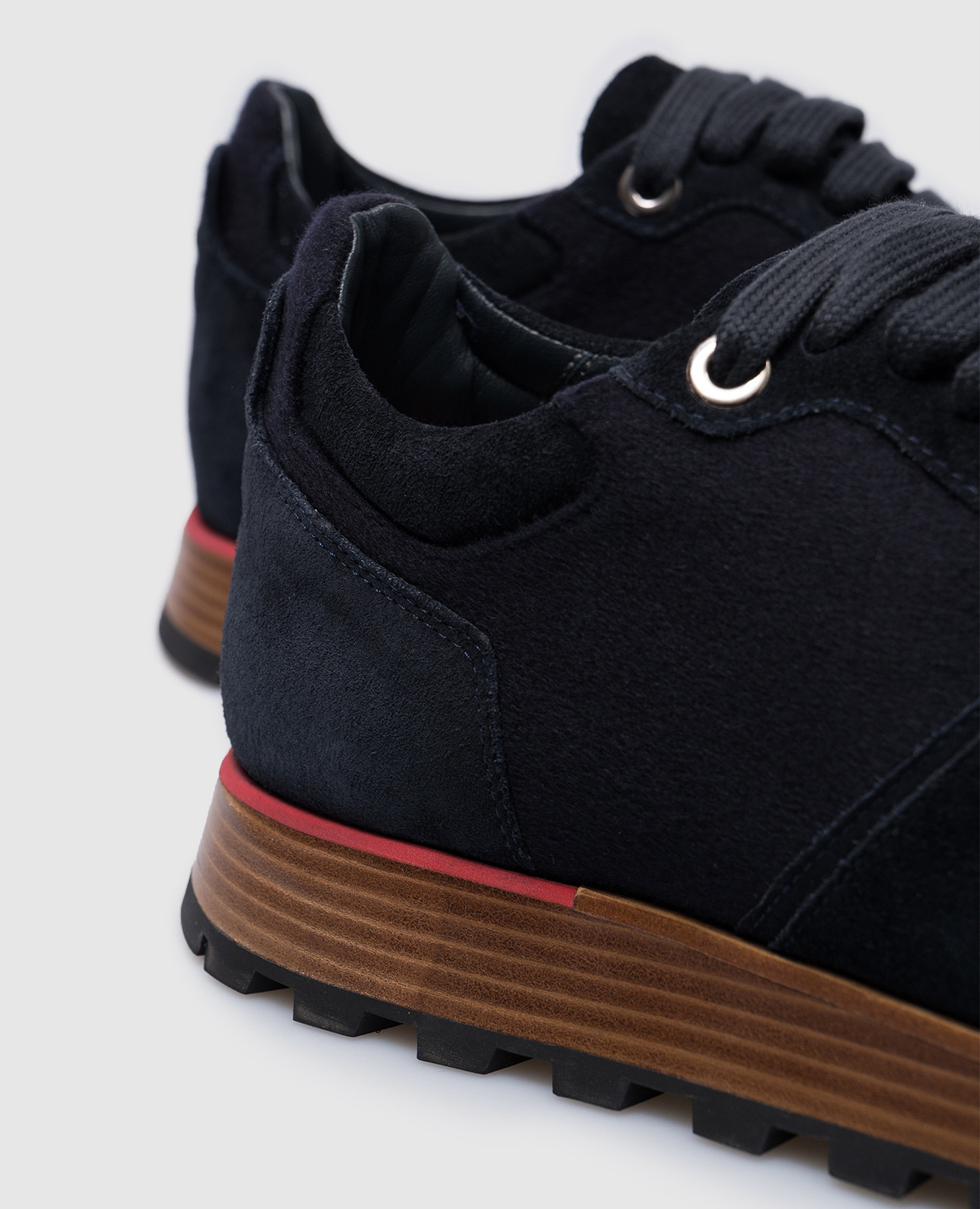 

Blue combination sneakers with logo emblem embroidery ISAIA