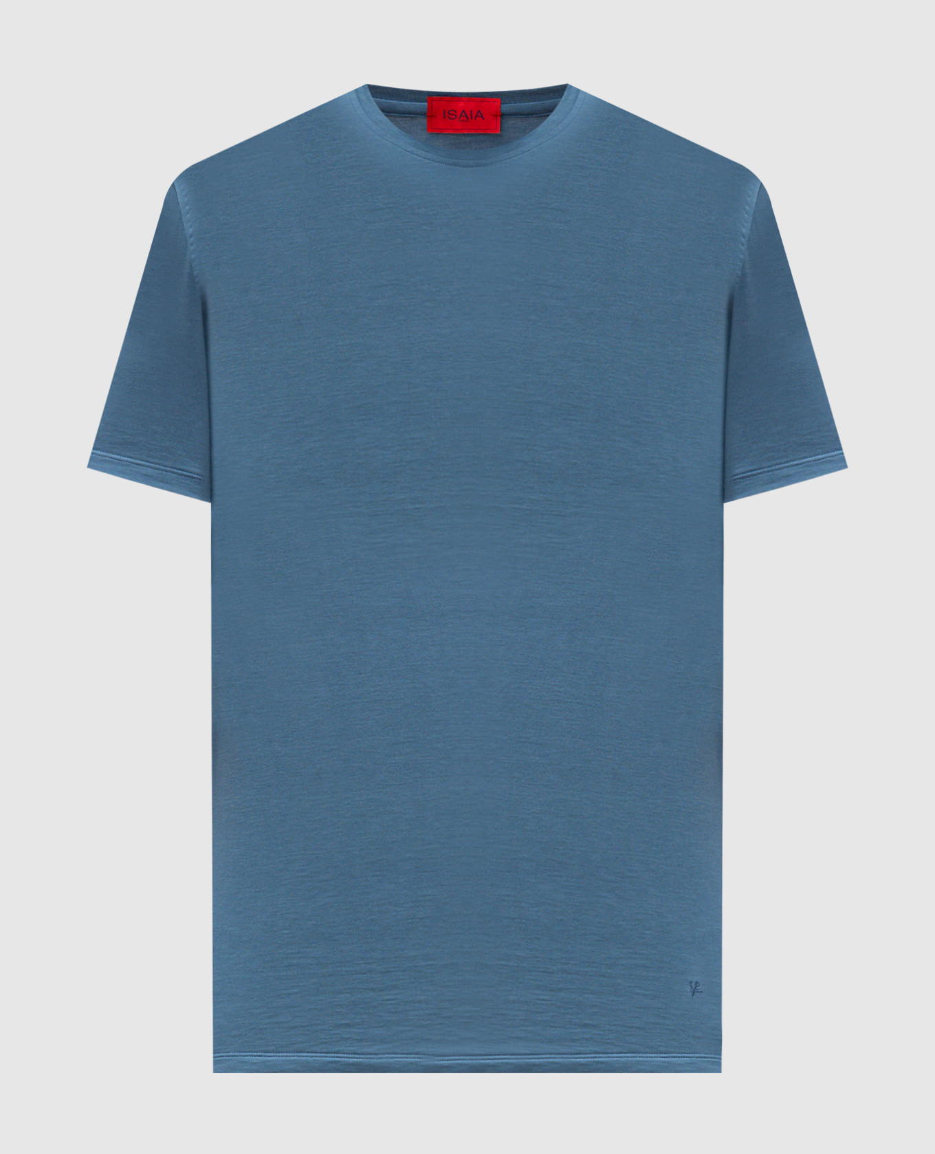 

Blue silk t-shirt ISAIA