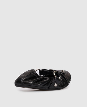 Balenciaga Black leather ballet flats 828095WAD4Y