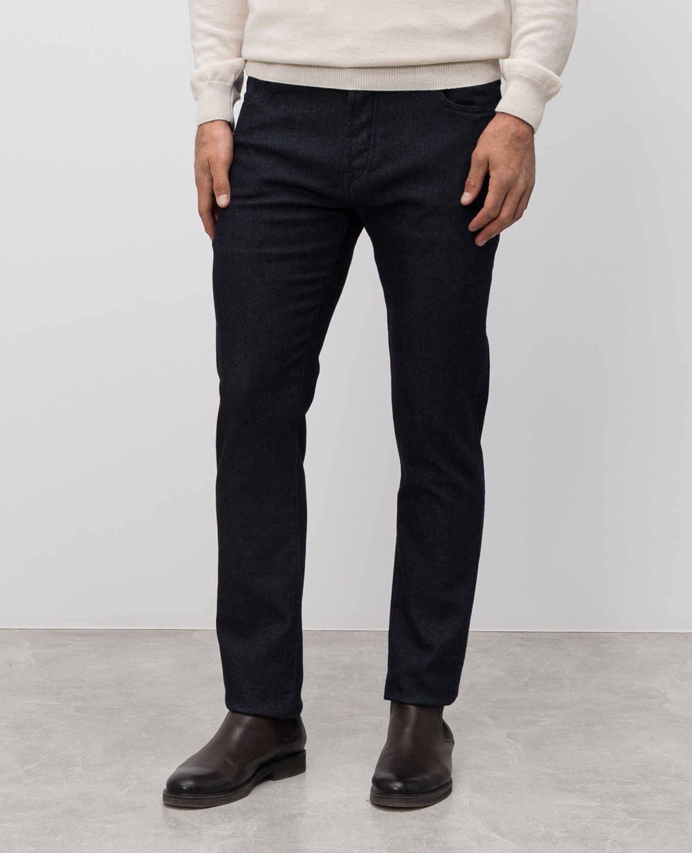 

PAVEL blue jeans with cashmere MooRER