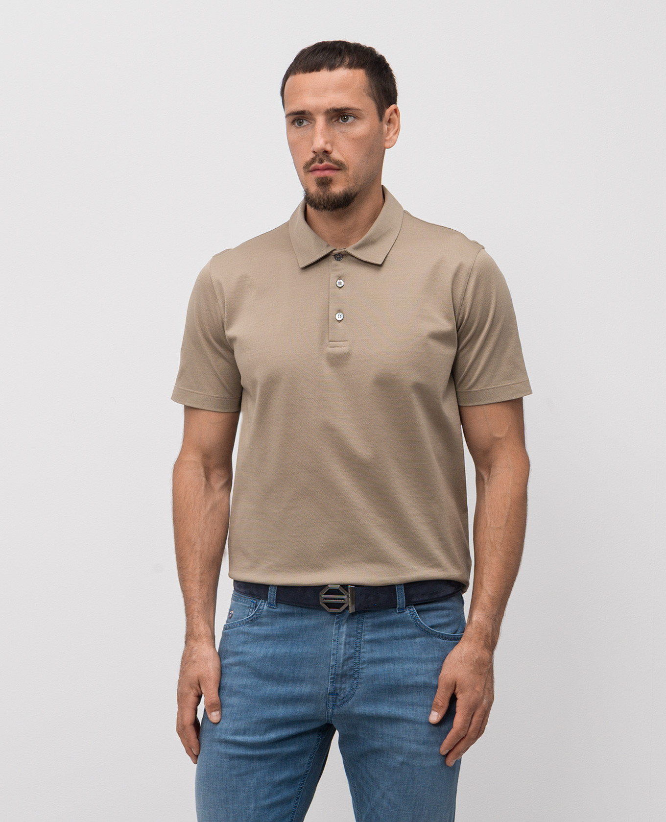 

Blue suede belt with logo Stefano Ricci