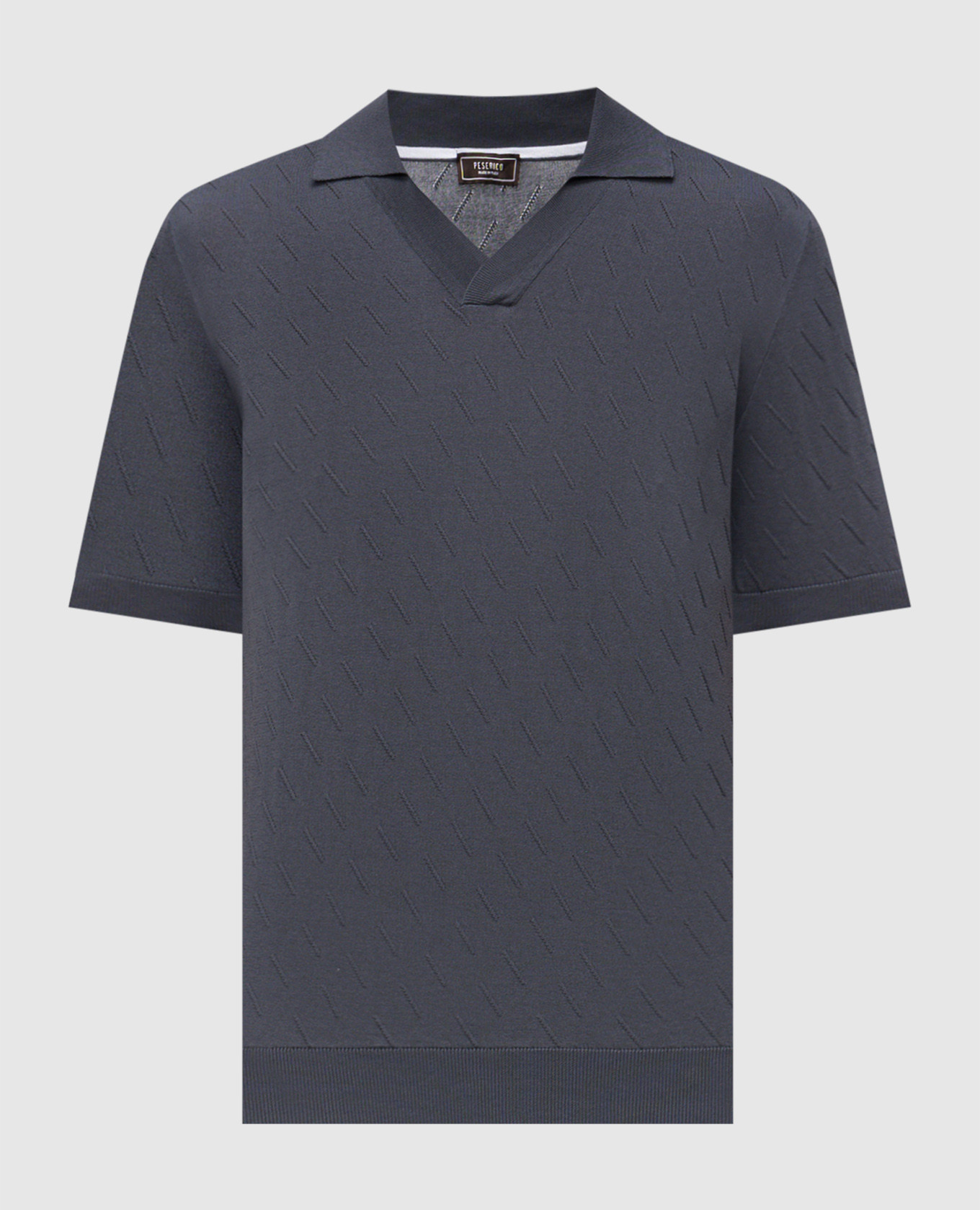 

Gray polo with pattern Peserico, Grey