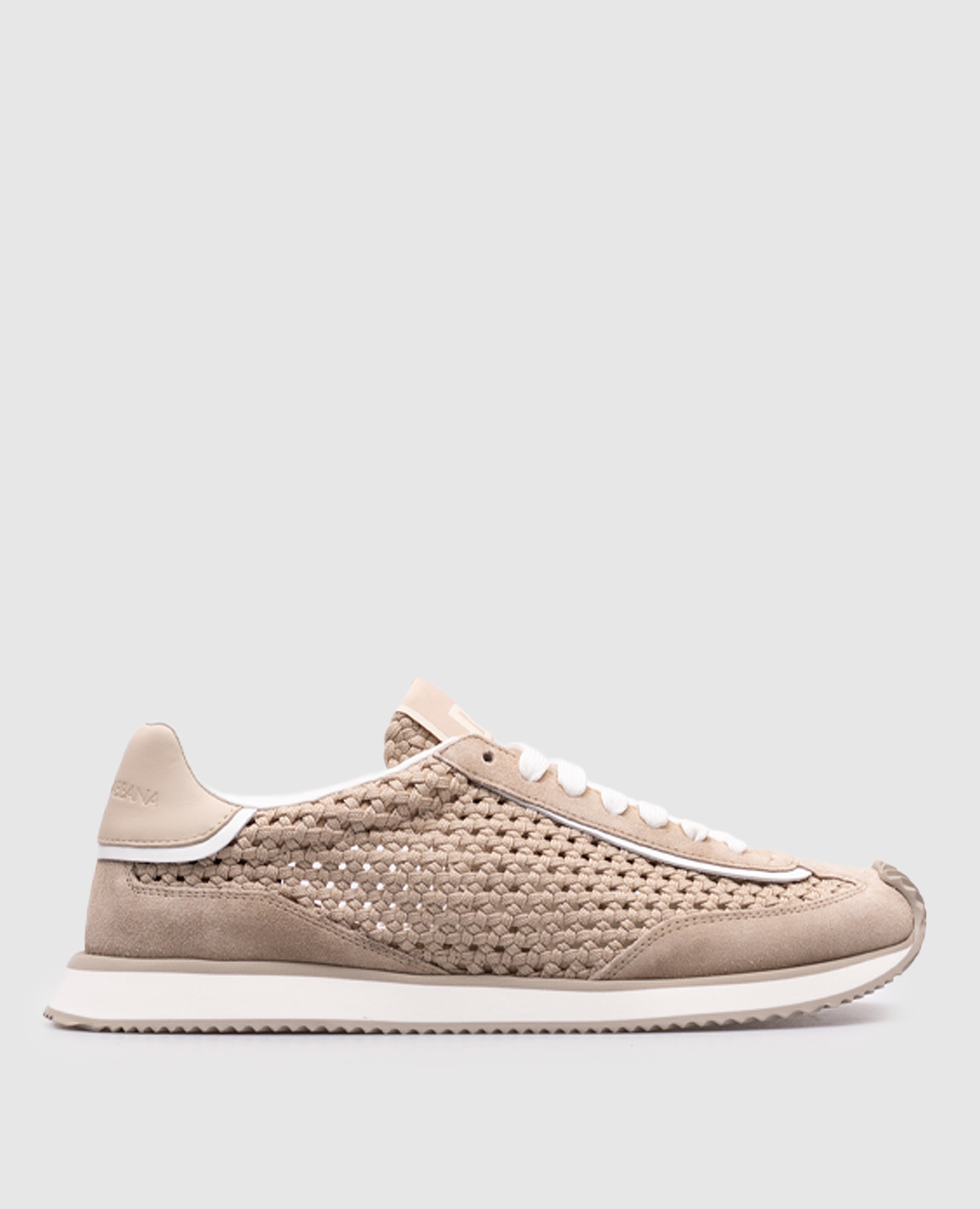 

Beige combination sneakers with weaving Dolce&Gabbana